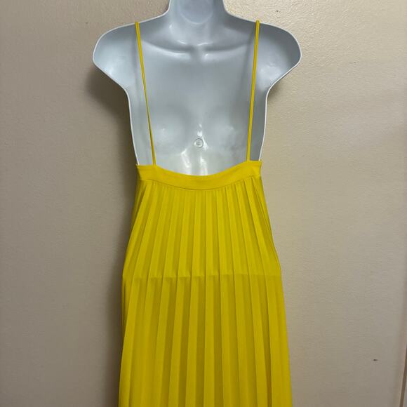 Zara Pleated Camisole Maxi Dress Womens Size S - Picture 3 of 6